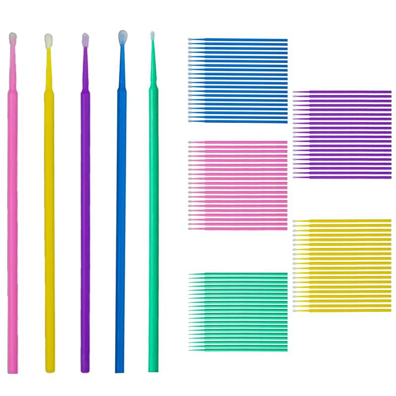 100 Stück Lacktupfer Auto Set, Microfiber Tip Lack Tupfer Lackpinsel, Pinsel für Autolack, Lacktupfer für kfz Autolack, Autolack Tupfer zur Lackausbesserung, zum Ausbessern von Lackschäden(Mehrfarbig) von MagiSel