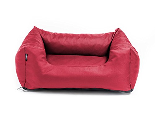 Magic Dog Luna Hundebett Hundekorb Tierbett Hundesofa Hundedecke (M (50x40 cm), Rot) von Magic Dog