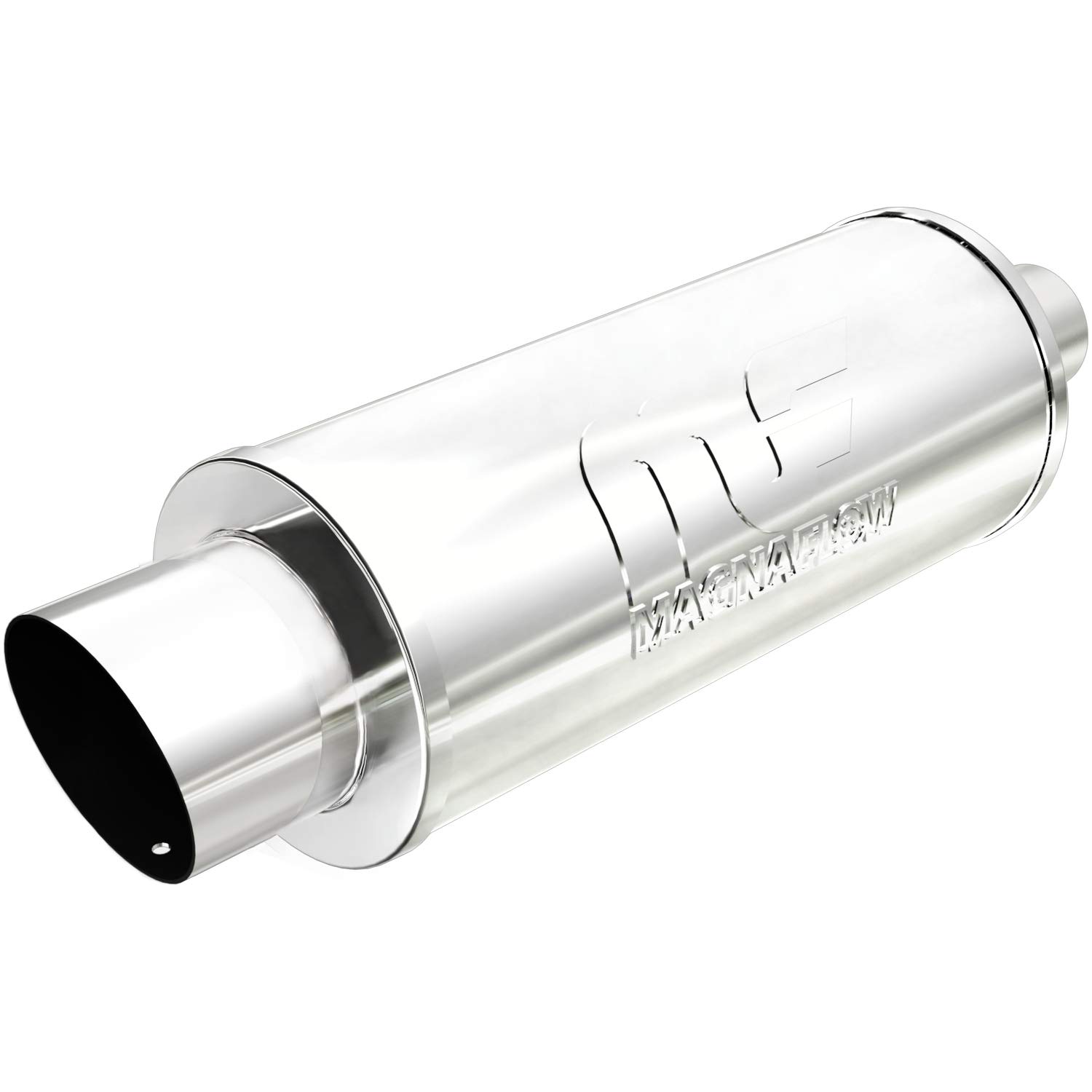 MagnaFlow Performance Auspuffschalldämpfer 14821 5,7 cm/10,2 cm Einlass/Auslass, 15,2 x 15,2 x 35,6 cm rund, Edelstahl, gebürstete Oberfläche MagnaFlow Performance Auspuffschalldämpfer 14821 5,7 cm/10,2 cm Einlass/Auslass, 15,2 x 15,2 x 35,6 cm rund, Edelstahl, gebürstete Oberfläche von MagnaFlow Exhaust Products