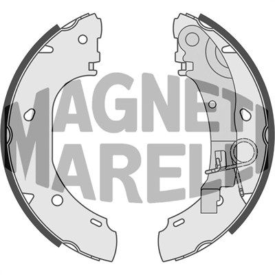 Bremsbacke Hinterachse Magneti Marelli 360219192178 von Magneti Marelli
