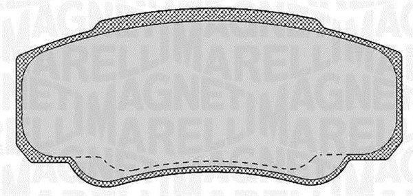 Bremsbelagsatz, Scheibenbremse Hinterachse Magneti Marelli 363916060188 Bremsbelagsatz, Scheibenbremse Hinterachse Magneti Marelli 363916060188 von Magneti Marelli