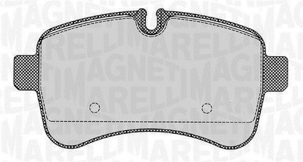 Bremsbelagsatz, Scheibenbremse Hinterachse Magneti Marelli 363916060284 von Magneti Marelli