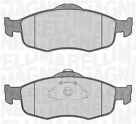 Bremsbelagsatz, Scheibenbremse Vorderachse Magneti Marelli 363916060245 von Magneti Marelli