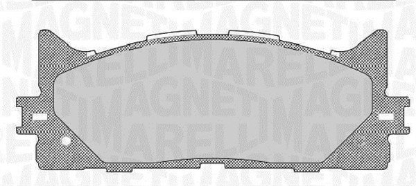 Bremsbelagsatz, Scheibenbremse Vorderachse Magneti Marelli 363916060641 von Magneti Marelli