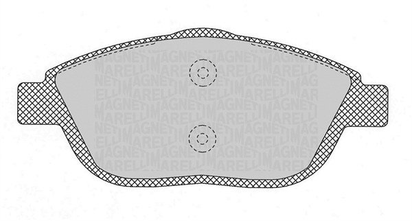 Bremsbelagsatz, Scheibenbremse Vorderachse Magneti Marelli 363916060697 von Magneti Marelli
