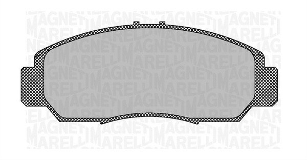 Bremsbelagsatz, Scheibenbremse Vorderachse Magneti Marelli 363916060702 von Magneti Marelli