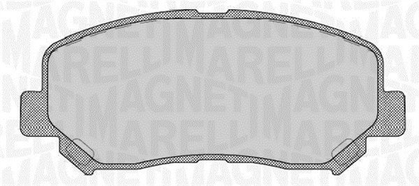 Bremsbelagsatz, Scheibenbremse Vorderachse Magneti Marelli 363916060804 von Magneti Marelli