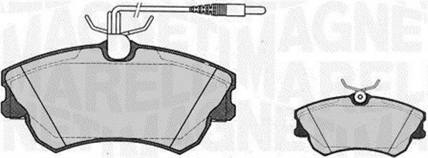 Bremsbelagsatz, Scheibenbremse Vorderachse Magneti Marelli 363916060816 von Magneti Marelli