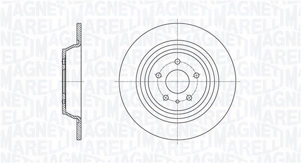 Bremsscheibe Hinterachse Magneti Marelli 361302040654 von Magneti Marelli
