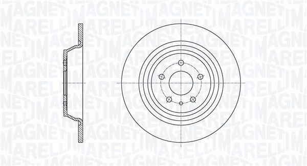 Bremsscheibe Hinterachse Magneti Marelli 361302040654 von Magneti Marelli