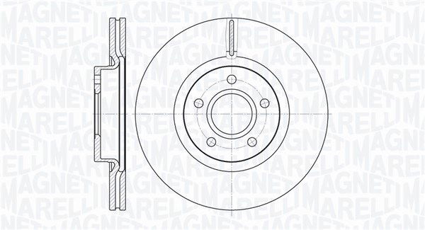 Bremsscheibe Vorderachse Magneti Marelli 361302040134 von Magneti Marelli