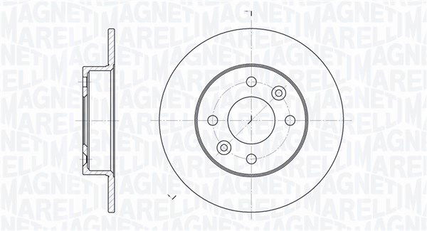 Bremsscheibe Vorderachse Magneti Marelli 361302040183 von Magneti Marelli