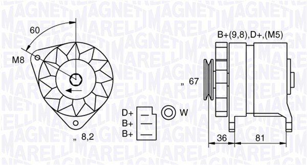Generator Magneti Marelli 054022384010 von Magneti Marelli