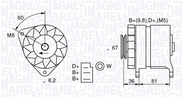 Generator Magneti Marelli 054022384010 Generator Magneti Marelli 054022384010 von Magneti Marelli