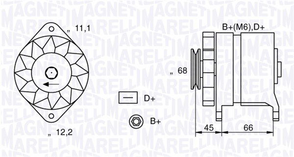 Generator Magneti Marelli 063321112010 Generator Magneti Marelli 063321112010 von Magneti Marelli