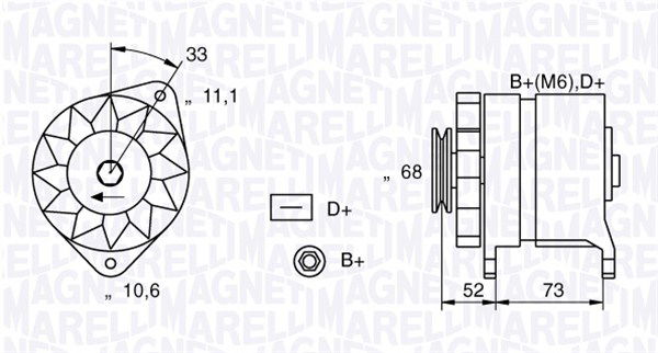Generator Magneti Marelli 063321154010 Generator Magneti Marelli 063321154010 von Magneti Marelli