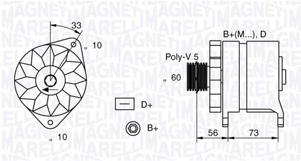 Generator Magneti Marelli 063321155010 von Magneti Marelli