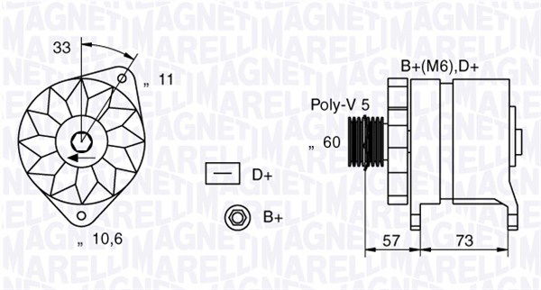 Generator Magneti Marelli 063321156010 Generator Magneti Marelli 063321156010 von Magneti Marelli