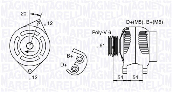 Generator Magneti Marelli 063321819010 von Magneti Marelli