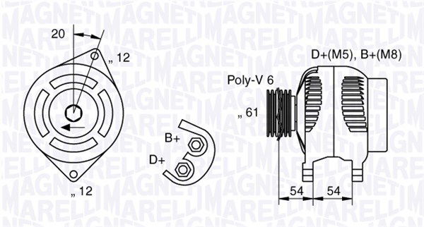 Generator Magneti Marelli 063321819010 Generator Magneti Marelli 063321819010 von Magneti Marelli