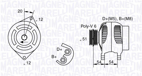 Generator Magneti Marelli 063321836010 Generator Magneti Marelli 063321836010 von Magneti Marelli