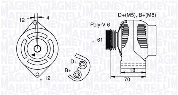 Generator Magneti Marelli 063377005010 von Magneti Marelli