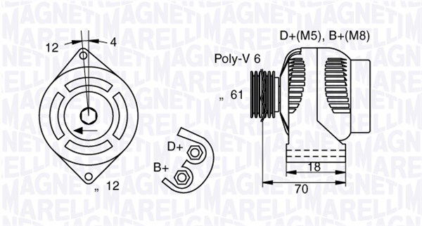 Generator Magneti Marelli 063377005010 Generator Magneti Marelli 063377005010 von Magneti Marelli