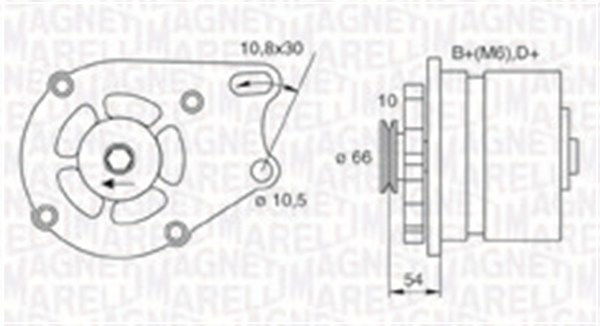 Generator Magneti Marelli 063730893010 Generator Magneti Marelli 063730893010 von Magneti Marelli