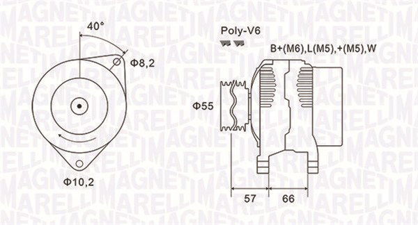 Generator Magneti Marelli 063731036010 Generator Magneti Marelli 063731036010 von Magneti Marelli