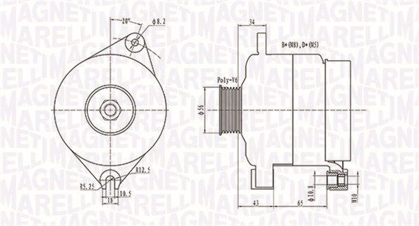 Generator Magneti Marelli 063731086010 Generator Magneti Marelli 063731086010 von Magneti Marelli