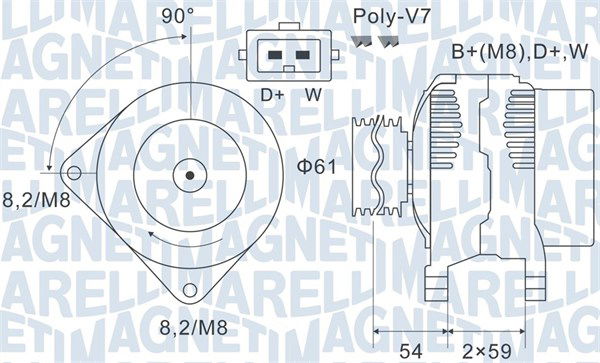 Generator Magneti Marelli 063731143010 Generator Magneti Marelli 063731143010 von Magneti Marelli