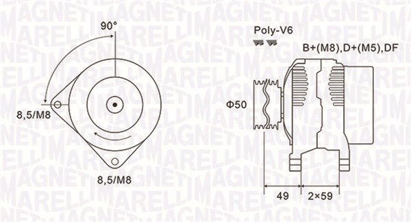 Generator Magneti Marelli 063731147010 von Magneti Marelli