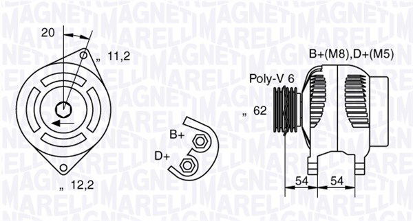 Generator Magneti Marelli 063731223010 Generator Magneti Marelli 063731223010 von Magneti Marelli