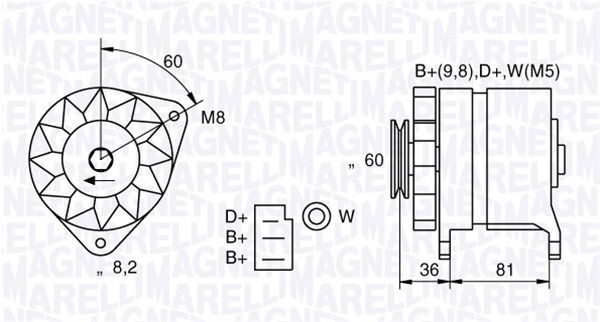 Generator Magneti Marelli 063731227010 Generator Magneti Marelli 063731227010 von Magneti Marelli