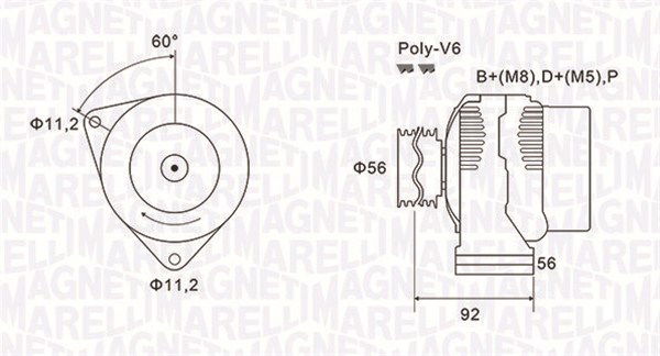 Generator Magneti Marelli 063731299010 Generator Magneti Marelli 063731299010 von Magneti Marelli
