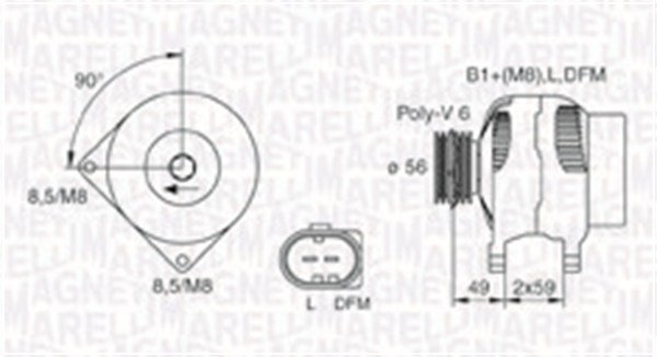 Generator Magneti Marelli 063731378010 von Magneti Marelli