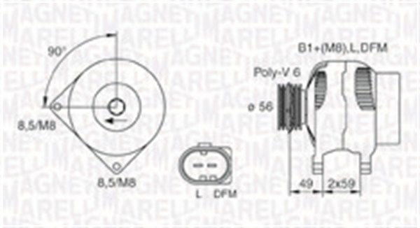 Generator Magneti Marelli 063731378010 Generator Magneti Marelli 063731378010 von Magneti Marelli