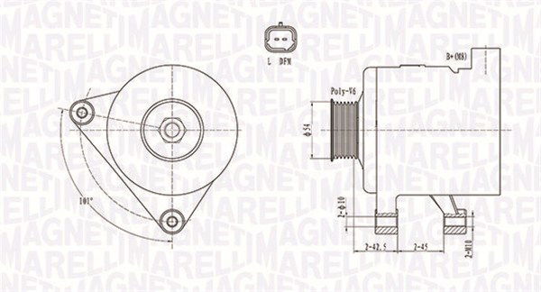 Generator Magneti Marelli 063731498010 Generator Magneti Marelli 063731498010 von Magneti Marelli