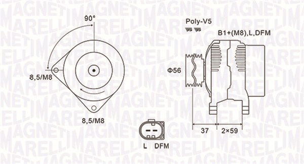 Generator Magneti Marelli 063731541010 Generator Magneti Marelli 063731541010 von Magneti Marelli