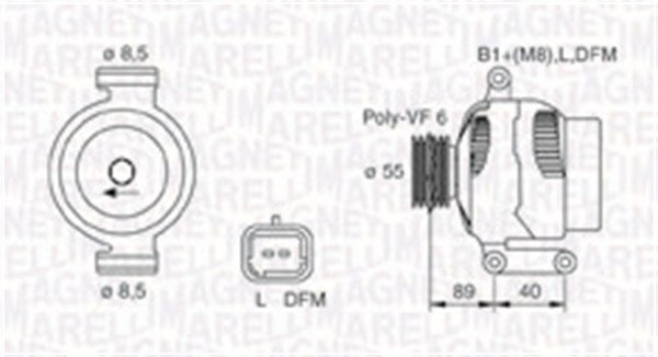 Generator Magneti Marelli 063731544010 von Magneti Marelli