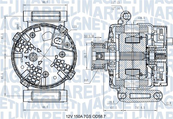 Generator Magneti Marelli 063731557610 Generator Magneti Marelli 063731557610 von Magneti Marelli