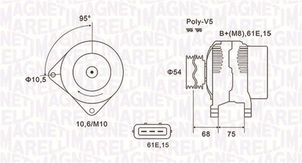 Generator Magneti Marelli 063731584010 Generator Magneti Marelli 063731584010 von Magneti Marelli