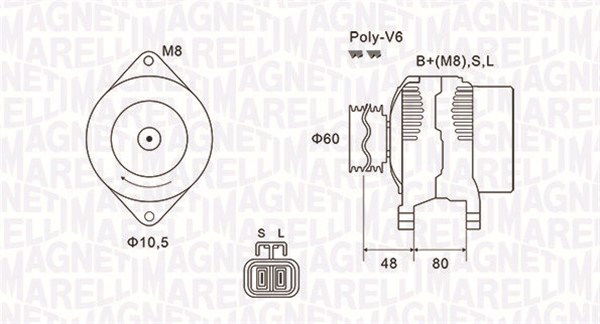 Generator Magneti Marelli 063731607010 Generator Magneti Marelli 063731607010 von Magneti Marelli