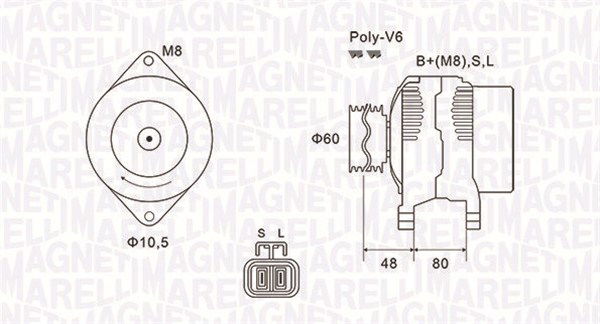 Generator Magneti Marelli 063731607010 von Magneti Marelli