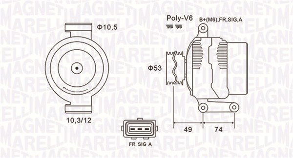 Generator Magneti Marelli 063731638010 Generator Magneti Marelli 063731638010 von Magneti Marelli