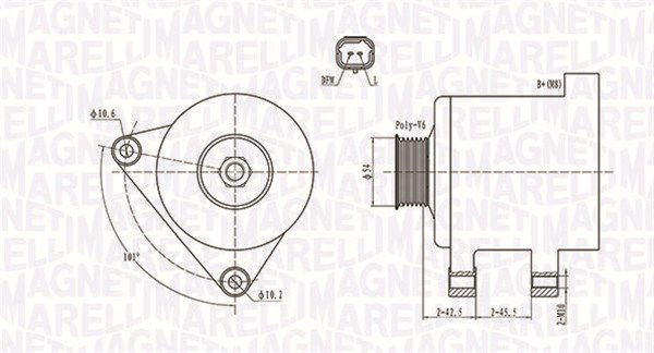 Generator Magneti Marelli 063731674010 Generator Magneti Marelli 063731674010 von Magneti Marelli