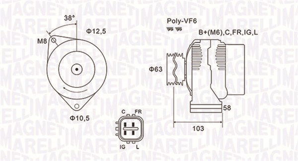 Generator Magneti Marelli 063731727010 Generator Magneti Marelli 063731727010 von Magneti Marelli