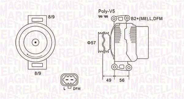 Generator Magneti Marelli 063731740010 Generator Magneti Marelli 063731740010 von Magneti Marelli