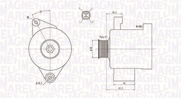 Generator Magneti Marelli 063731796010 Generator Magneti Marelli 063731796010 von Magneti Marelli
