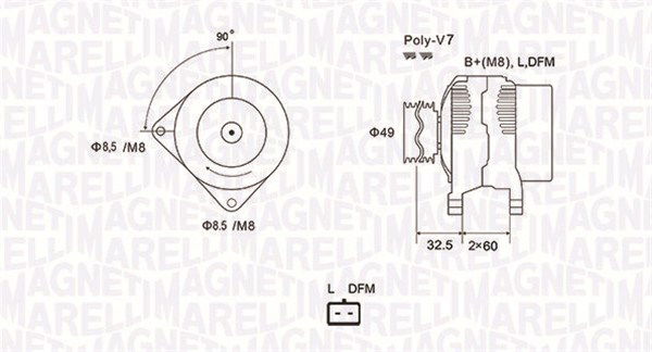 Generator Magneti Marelli 063731814010 Generator Magneti Marelli 063731814010 von Magneti Marelli